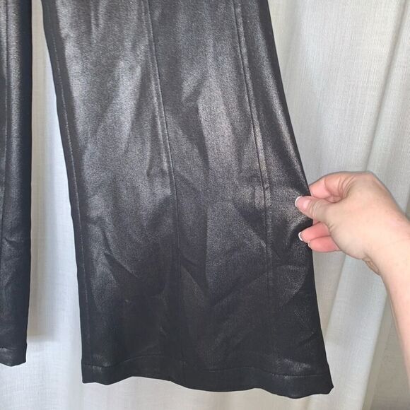 Yansi Fugel Bronze Metallic Wide Leg Dress Pant - Picture 3 of 8